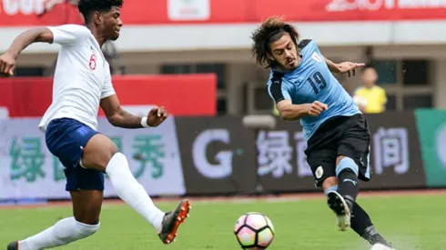 Thiago Vecino con la selección uruguaya Sub-20
