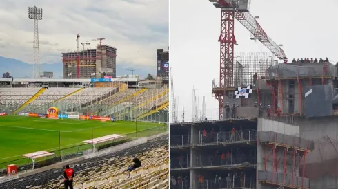 Desde las alturas del edificio se podía ver algo del partido ante los hispanos.