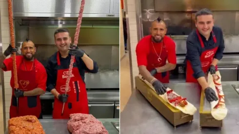 Arturo Vidal cocinando | Foto: captura