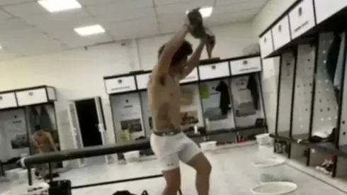 El uruguayo se atrevió con unos pasos de cueca