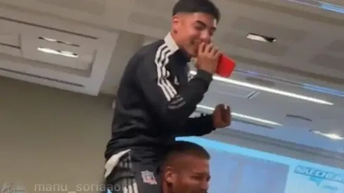 El canterano en su bautizo.