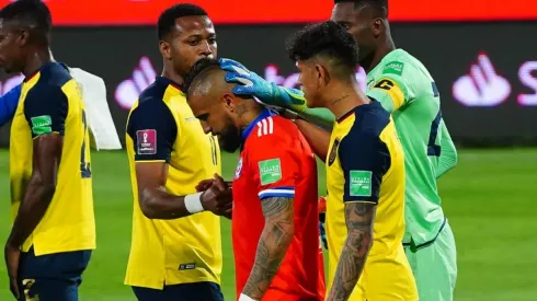 El formado en Colo Colo salió al 13' tras una desafortunada acción