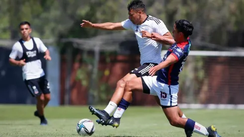 Iván Morales se matriculó con un doblete en el amistoso con Recoleta.