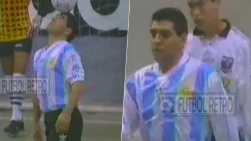 El Diego se mandó un par de buenos golazos esa noche ante el Cacique.