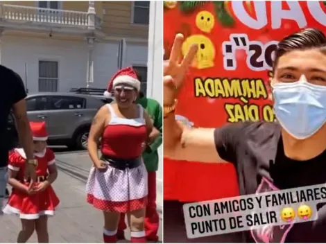 Cortés se viste de ayudante de Santa Claus y reparte regalos en Iquique