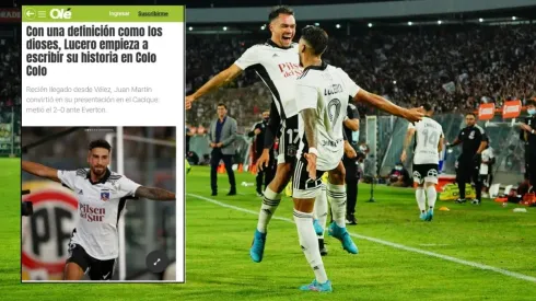 Olé destacó el golazo de Lucero.
