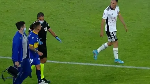 Suazo no soportó el tiempo que estaba haciendo Cuevas.