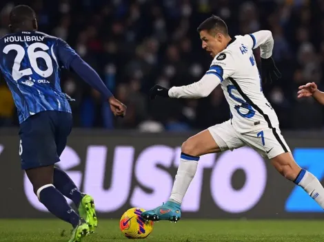 Inter con Vidal y Alexis salva un empate con el Napoli y tambalea en el liderato