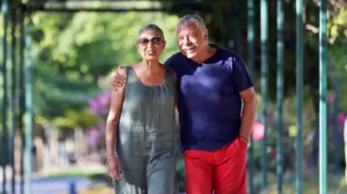 El ídolo despidió a su esposa.