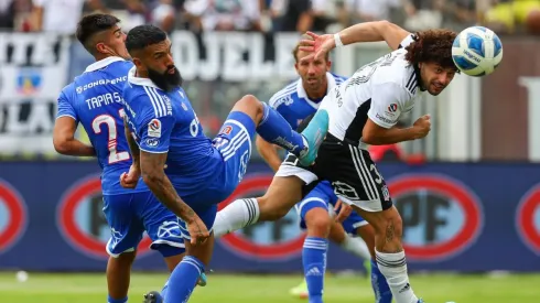 Maxi Falcón en el Superclásico