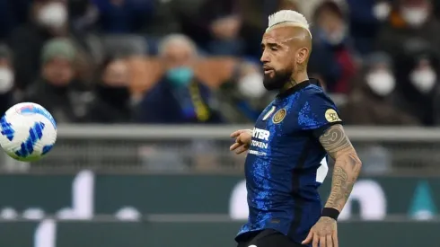 Arturo Vidal ingresó en el segundo tiempo.