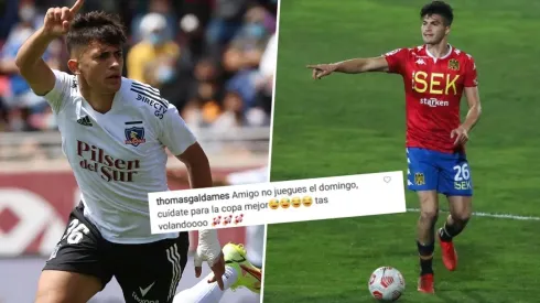 El mensaje de Galdames al Pibe.