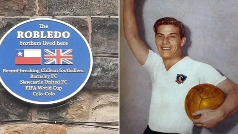 La placa que recuerda a los hermanos Robledo en Inglaterra.