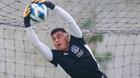 Fierro en los entrenamientos previos al duelo ante Fortaleza en Brasil.