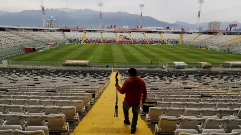 Estadio Monumental a puertas cerradas