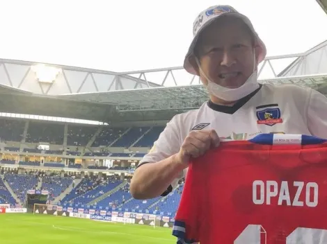 Óscar Opazo le dio la camiseta de Chile al hincha japonés de Colo Colo