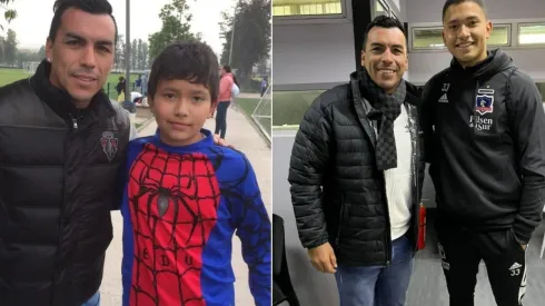 Eduardo Villanueva junto a Esteban Paredes