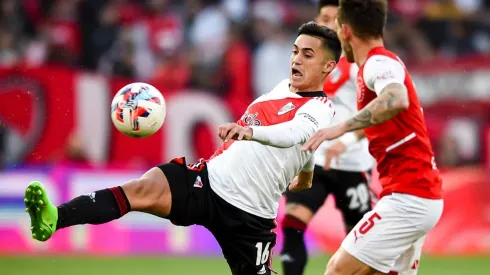 El Pibe tuvo un buen partido ante Independiente de Avellaneda.