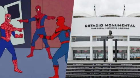 Spiderman llegó como vocal de mesa al Estadio Monumental
