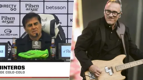 Quinteros supo en la conferencia la muerte del cantante.