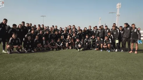 Plantel masculino arenga la práctica del Femenino para buscar el cupo de Libertadores.
