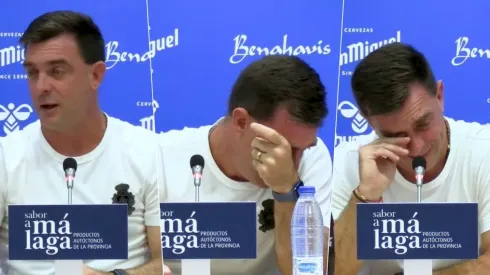 El ex DT de Colo Colo se fue con lágrimas en los ojos de Málaga.