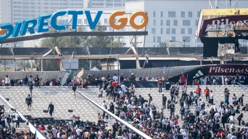 El techo del Estadio Monumental colapsa en pleno Arengazo