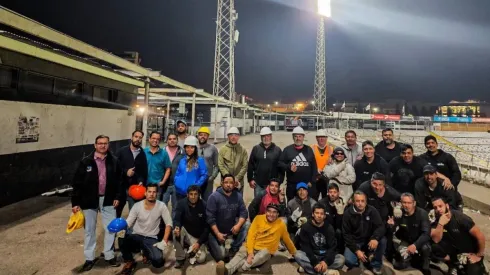 Colo Colo agradece el esfuerzo de los trabajadores en las reparaciones.