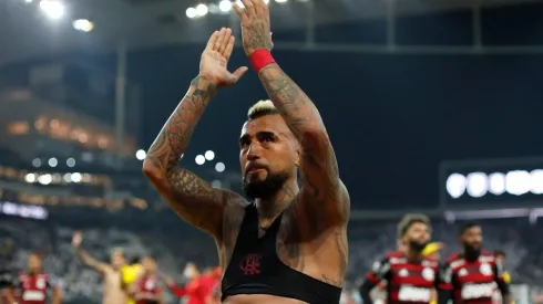 Arturo Vidal dijo presente en el 0-0 ante Corinthians.