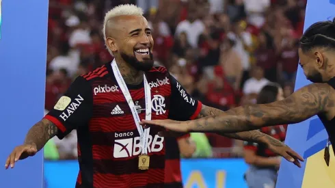 Vidal jugó hasta los 63' en la final de la Copa de Brasil.