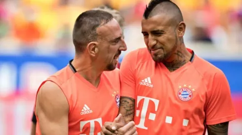 Vidal hizo una buena amistad con Ribéry en el Bayern Múnich.