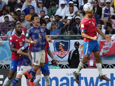 Hincha de Colo Colo se hizo notar en partido de Costa Rica con Japón