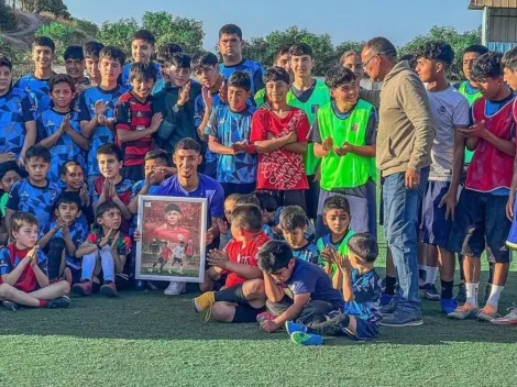 El club de barrio de Dylan Portilla le hace un lindo reconocimiento