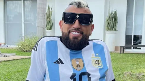Arturo Vidal mostró su alegría por el título de Argentina y Lionel Messi