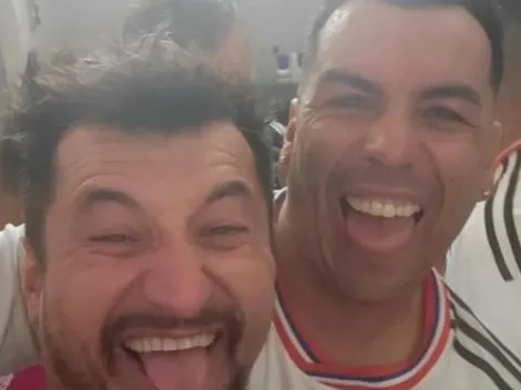 La cómica selfie de Paredes y Peric