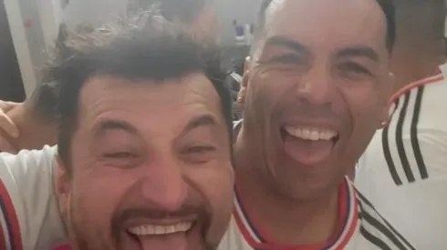 La cómica selfie de Paredes y Peric