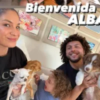 La cariñosa bienvenida de Falcón a la nueva integrante del clan