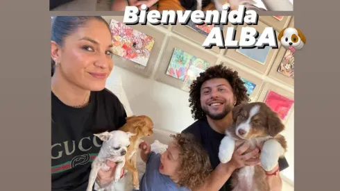 Maximiliano Falcón presentó a la nueva integrante de la familia.