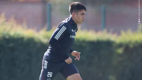 Matías Moya, el autor del gol de Colo Colo esta mañana. Crédito: Colo Colo