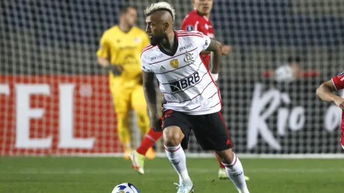 Arturo Vidal con Flamengo en Chile. Crédito: Photosport
