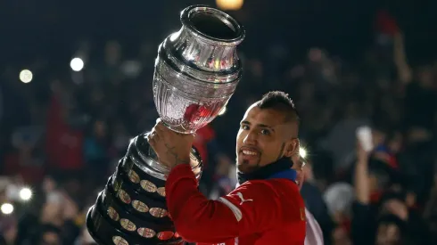 Arturo Vidal en la Roja. Crédito: Archivo.