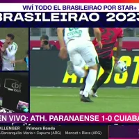 Le roban golazo a Vidal por mano fantasma en partido de Paranaense