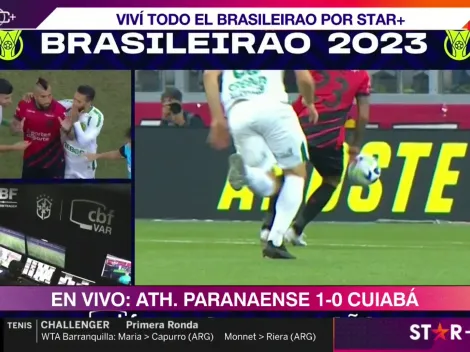 Le roban golazo a Vidal por mano fantasma en partido de Paranaense