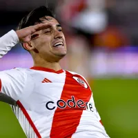 La felicidad de Pablo Solari tras su gran doblete en River Plate
