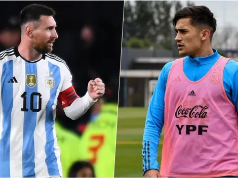 ¡Espectador de lujo! Pablo Solari queda vuelto loco con el golazo de Messi