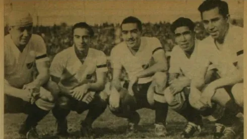 Socarraz (segundo de izquierda a derecha) hizo historia en Colo Colo.