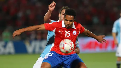 Jean Beausejour en la Roja. Crédito: Photosport