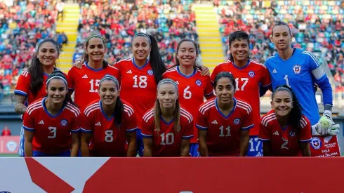 La formación de Chile femenino vs Paraguay en Santiago 2023.