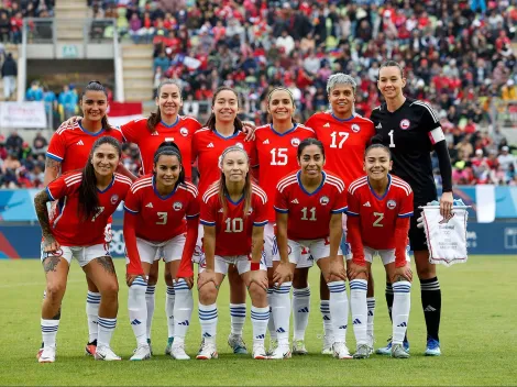 Las guerreras en la formación de Chile Femenino vs México