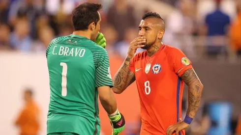 Claudio Bravo y Arturo Vidal